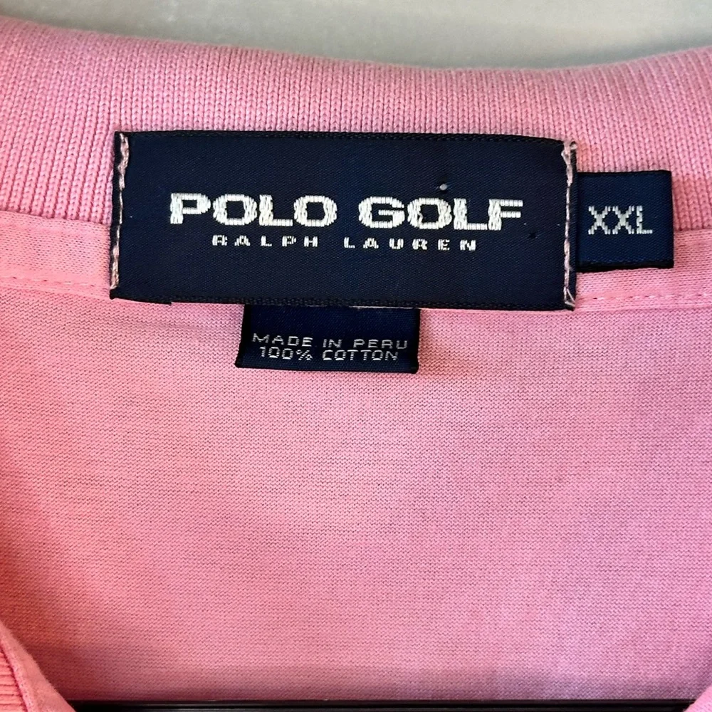 Polo Ralph Lauren Golf Pink Polo Shirt, size XXL
